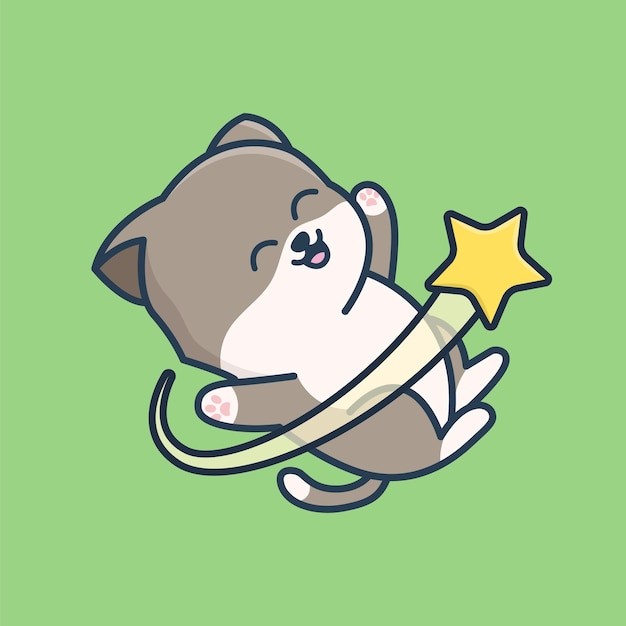 卡通可爱小猫咪插画