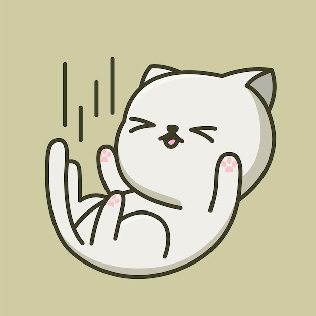 卡通可爱小猫咪插画