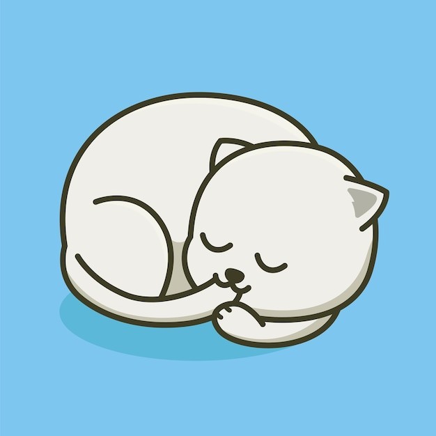 卡通可爱小猫咪插画