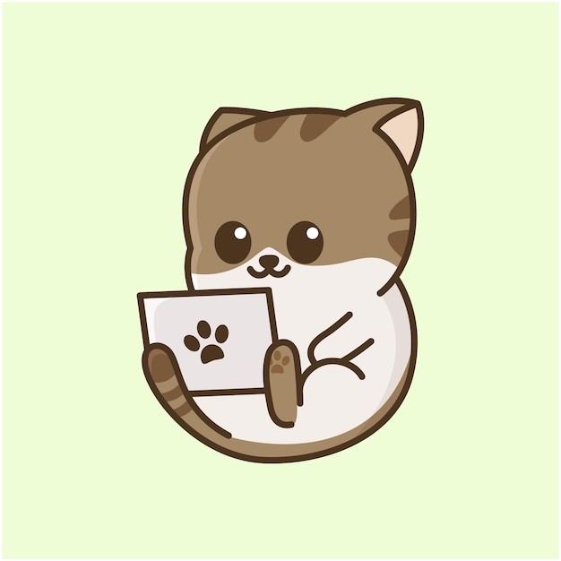 卡通可爱小猫咪插画