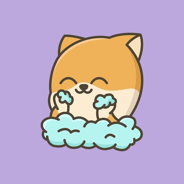 卡通可爱小猫咪插画