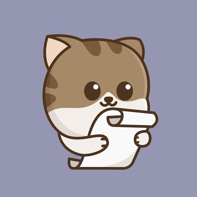 卡通可爱小猫咪插画