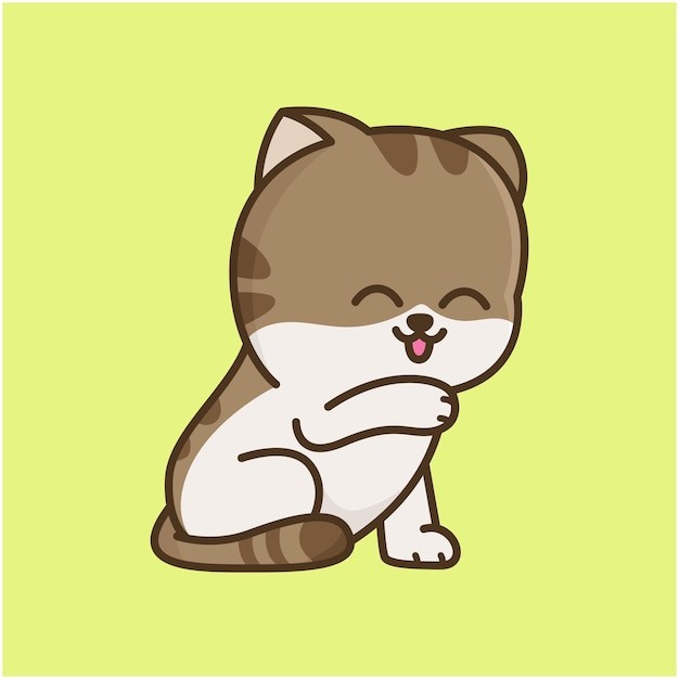 卡通可爱小猫咪插画