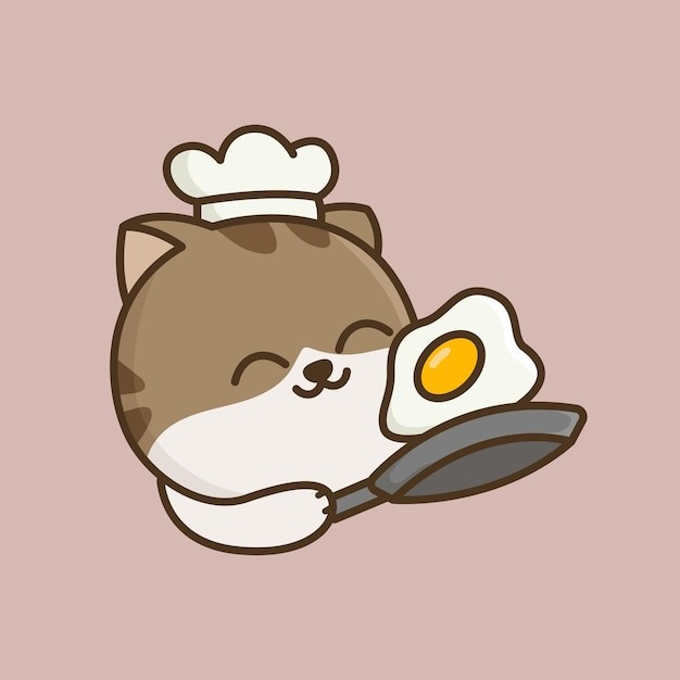 卡通可爱小猫咪插画