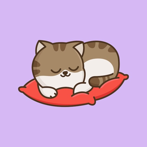 卡通可爱小猫咪插画