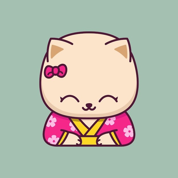 卡通可爱小猫咪插画