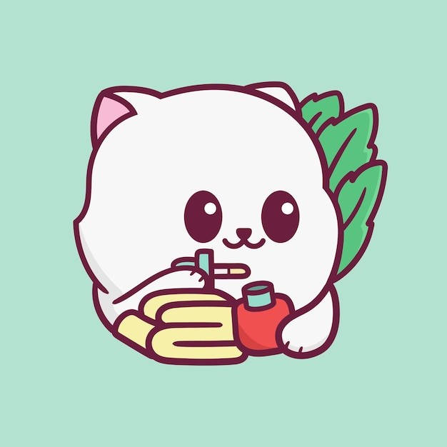 卡通可爱小猫咪插画