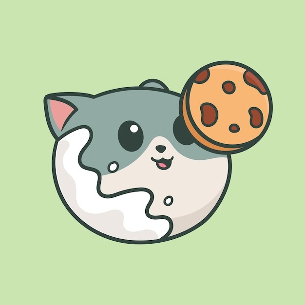 卡通可爱小猫咪插画