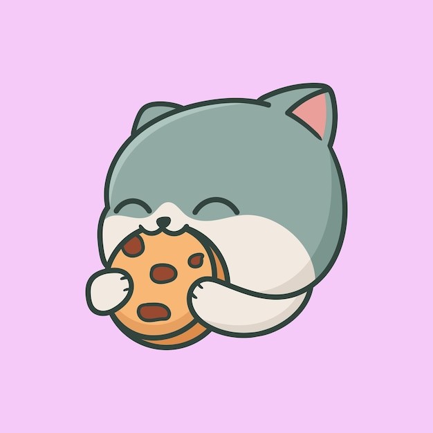 卡通可爱小猫咪插画