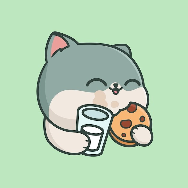 卡通可爱小猫咪插画