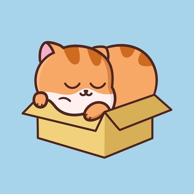 卡通可爱小猫咪插画