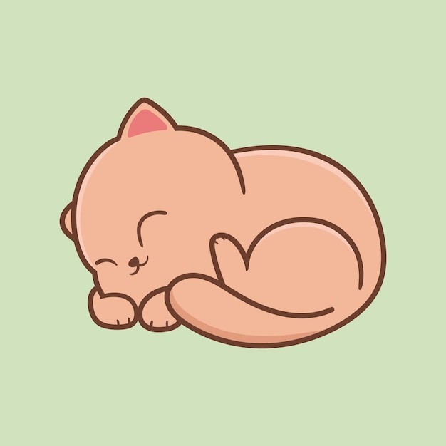 卡通可爱小猫咪插画