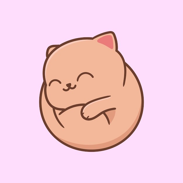 卡通可爱小猫咪插画