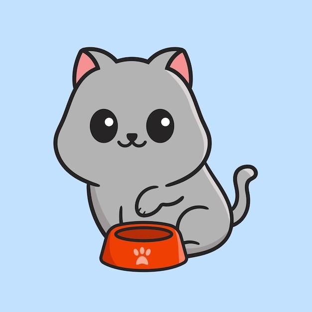 卡通可爱小猫咪插画