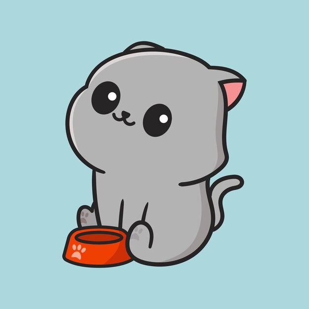 卡通可爱小猫咪插画