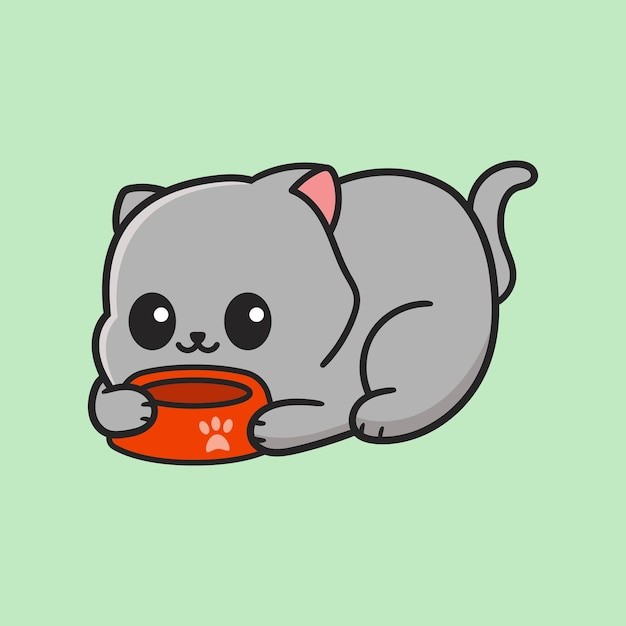 卡通可爱小猫咪插画