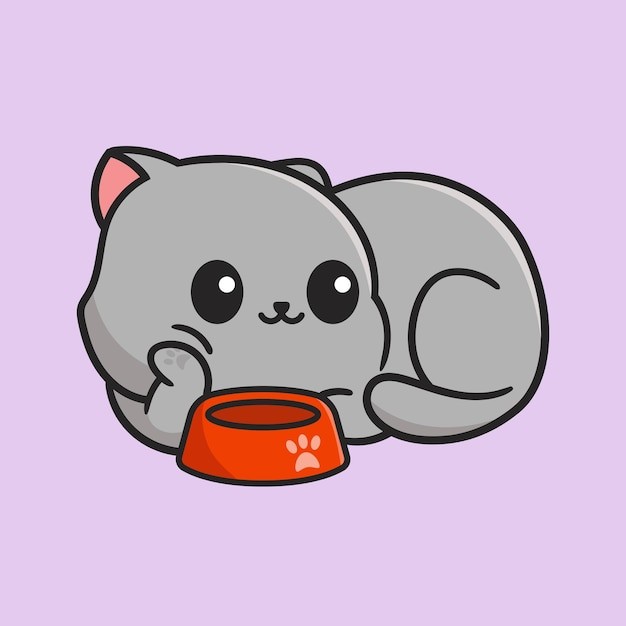 卡通可爱小猫咪插画