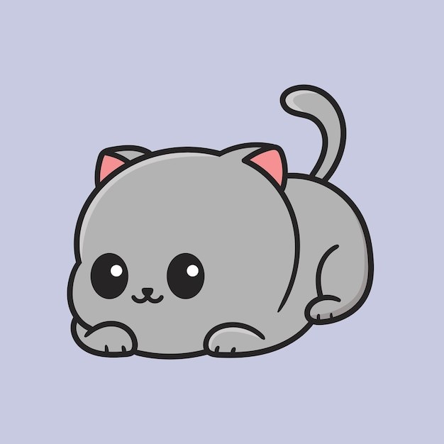 卡通可爱小猫咪插画