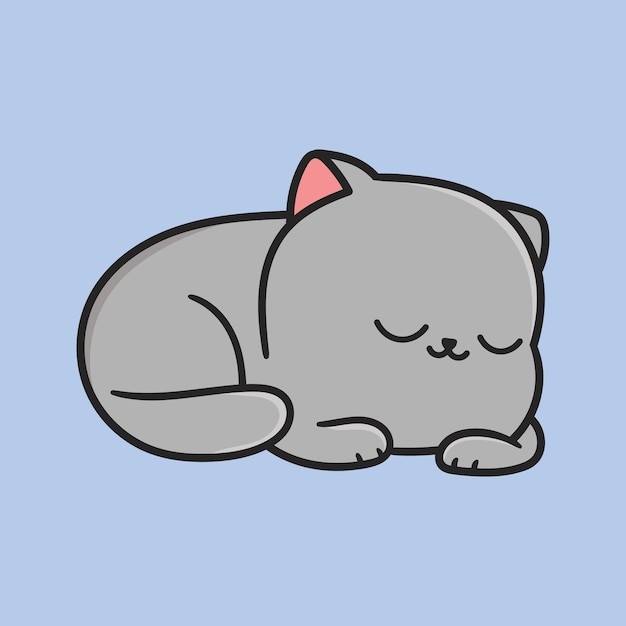 卡通可爱小猫咪插画