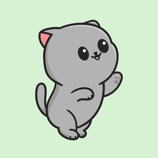卡通可爱小猫咪插画