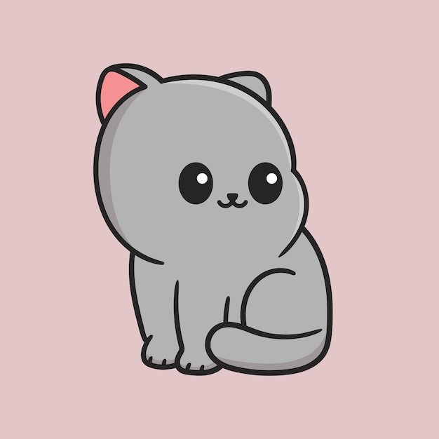 卡通可爱小猫咪插画