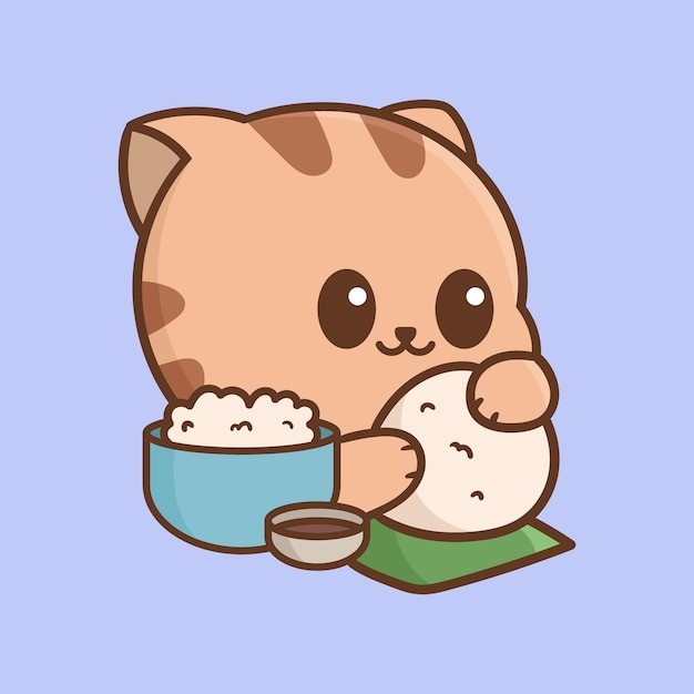 卡通可爱小猫咪插画