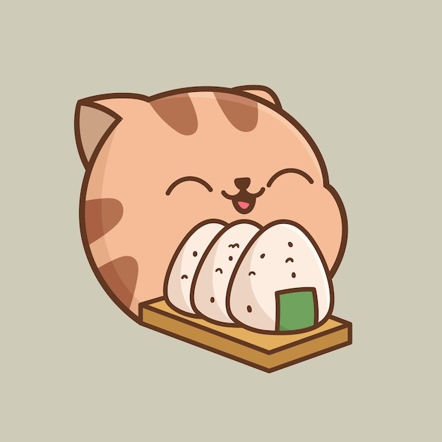 卡通可爱小猫咪插画