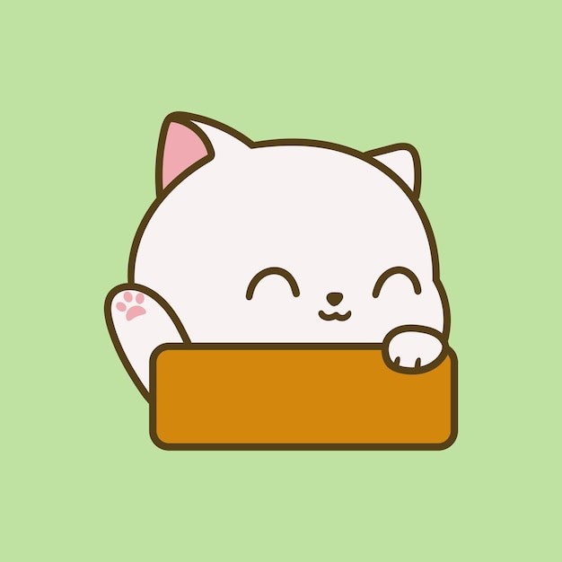 卡通可爱小猫咪插画