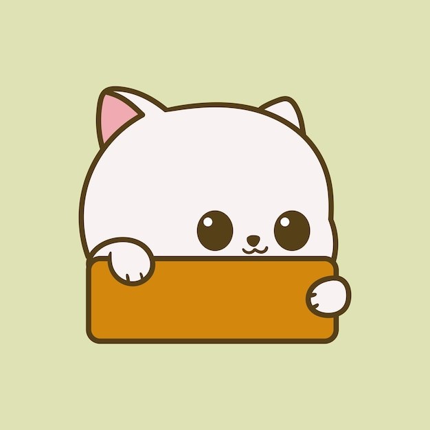 卡通可爱小猫咪插画