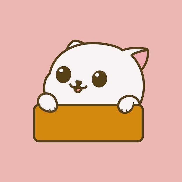 卡通可爱小猫咪插画