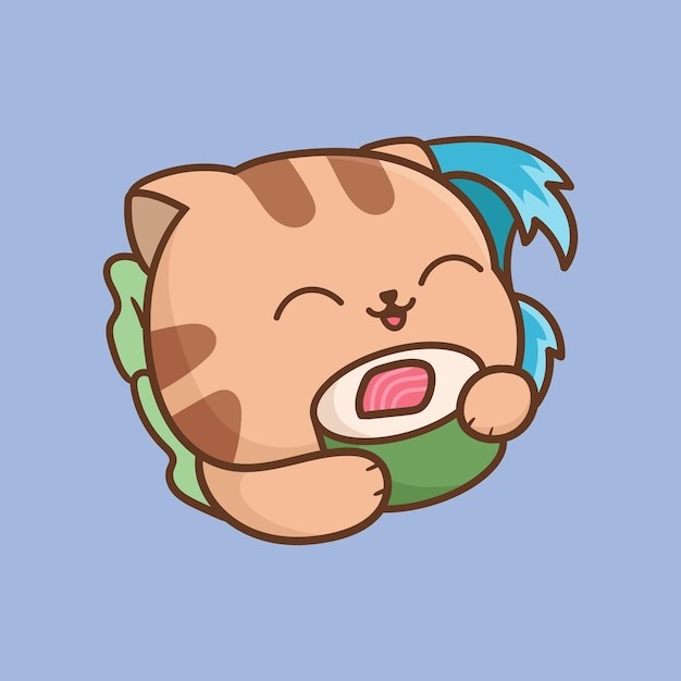 卡通可爱小猫咪插画