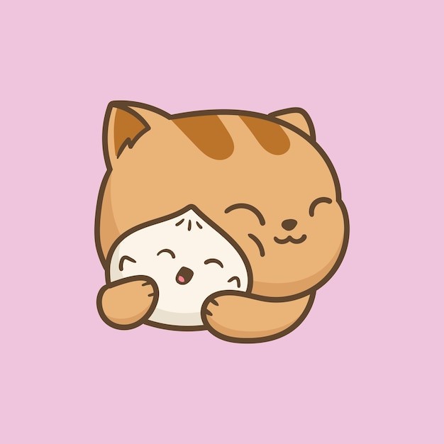 卡通可爱小猫咪插画