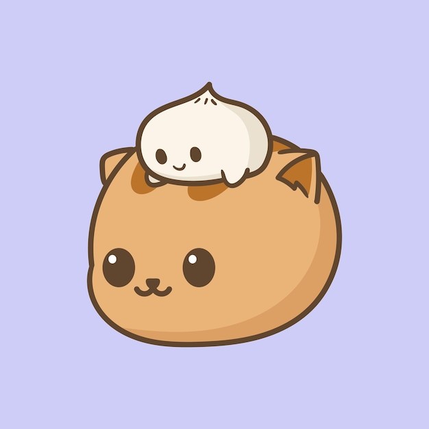 卡通可爱小猫咪插画