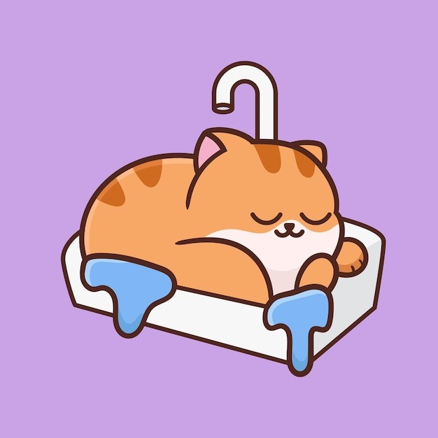 卡通可爱小猫咪插画