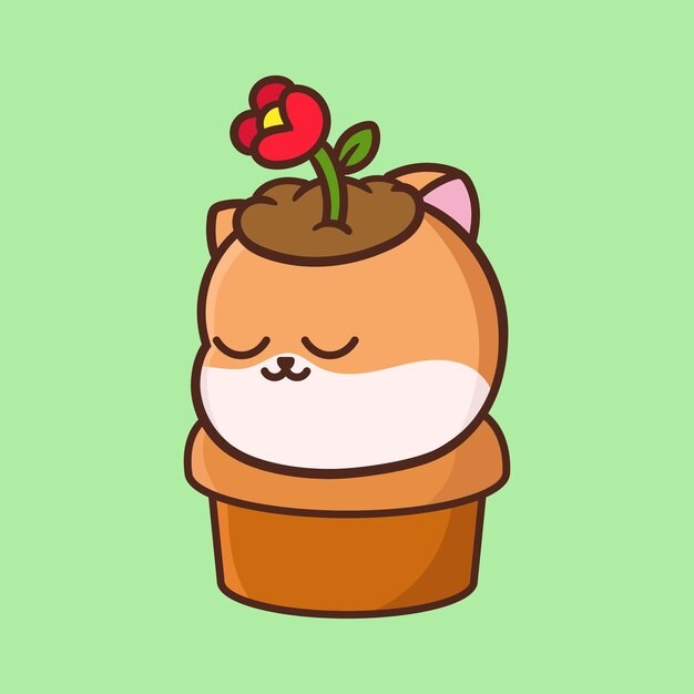 卡通可爱小猫咪插画