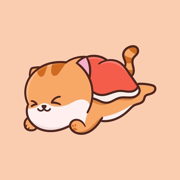 卡通可爱小猫咪插画