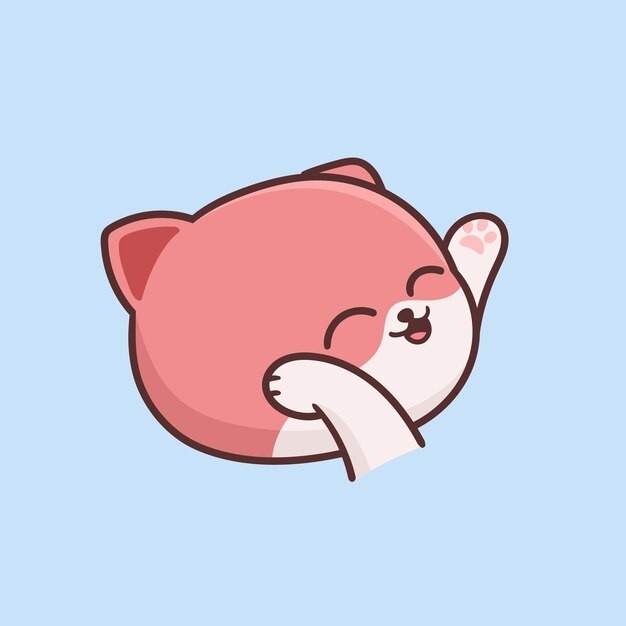 卡通可爱小猫咪插画