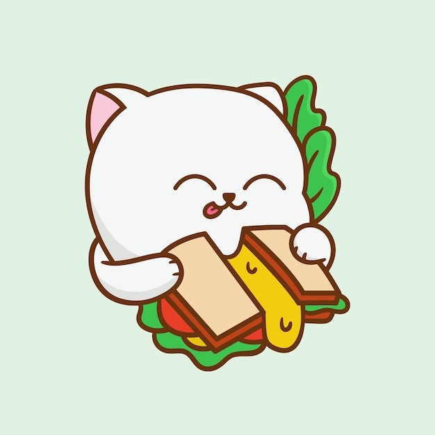 卡通可爱小猫咪插画