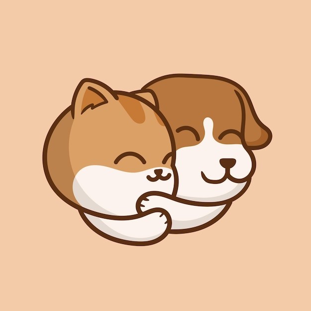 卡通可爱小猫咪插画