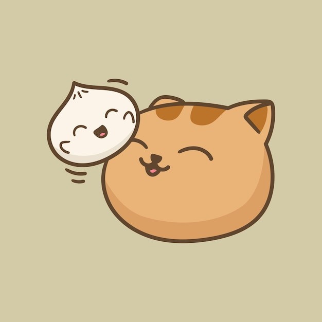 卡通可爱小猫咪插画