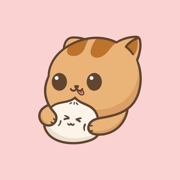 卡通可爱小猫咪插画