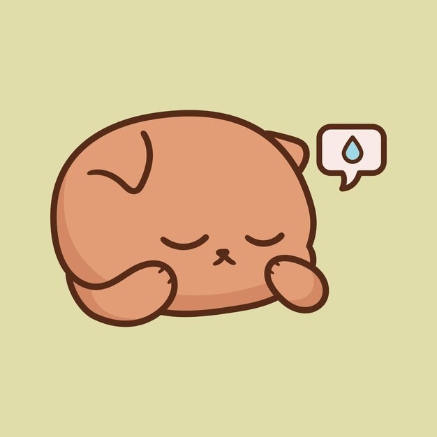 卡通可爱小猫咪插画