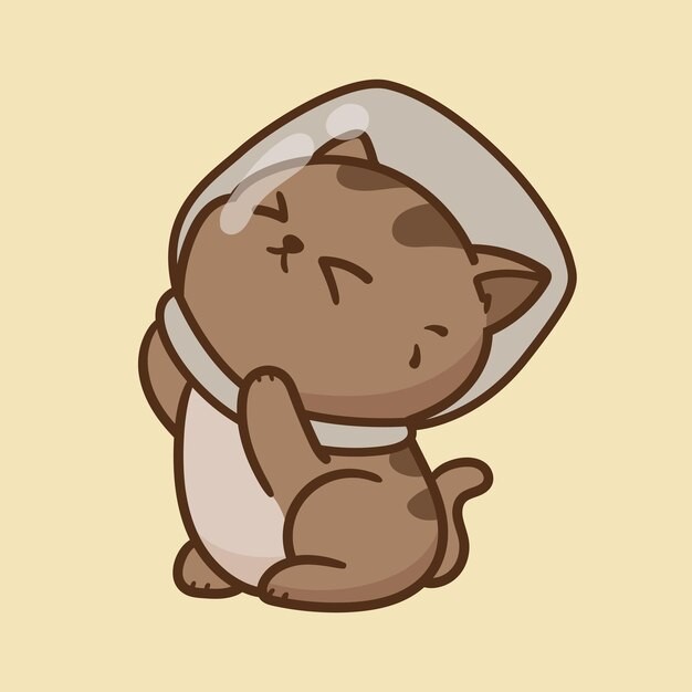 卡通可爱小猫咪插画