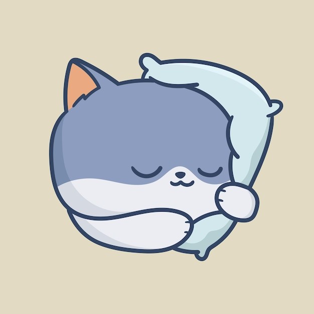 卡通可爱小猫咪插画