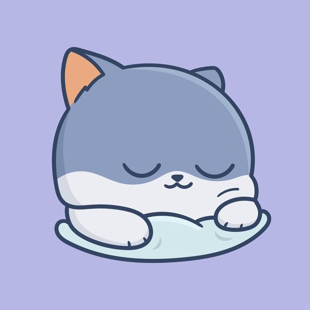 卡通可爱小猫咪插画