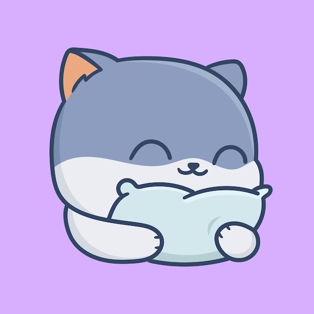 卡通可爱小猫咪插画