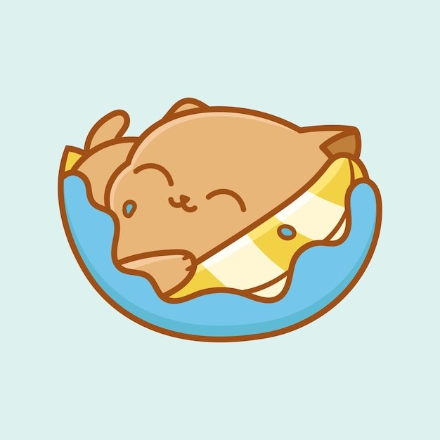 卡通可爱小猫咪插画