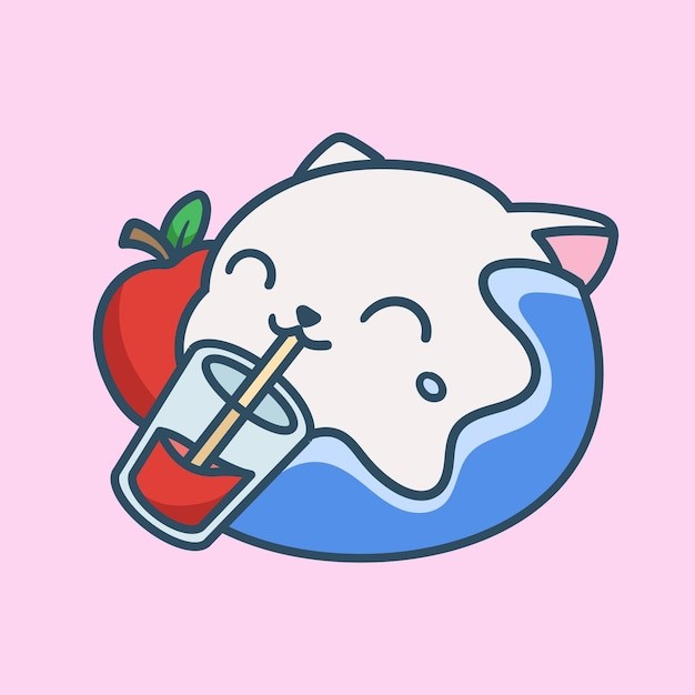 卡通可爱小猫咪插画