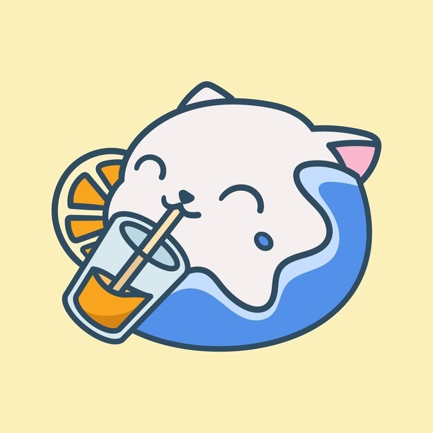 卡通可爱小猫咪插画