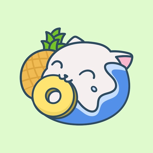 卡通可爱小猫咪插画